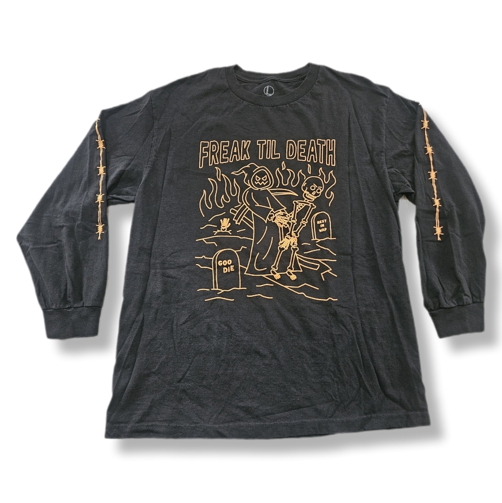 Mens Large Goodie Brand Freak Til Death Long Sleeve Shirt